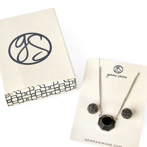 Gemma Simone Demi Silver Necklace & Earrings Set